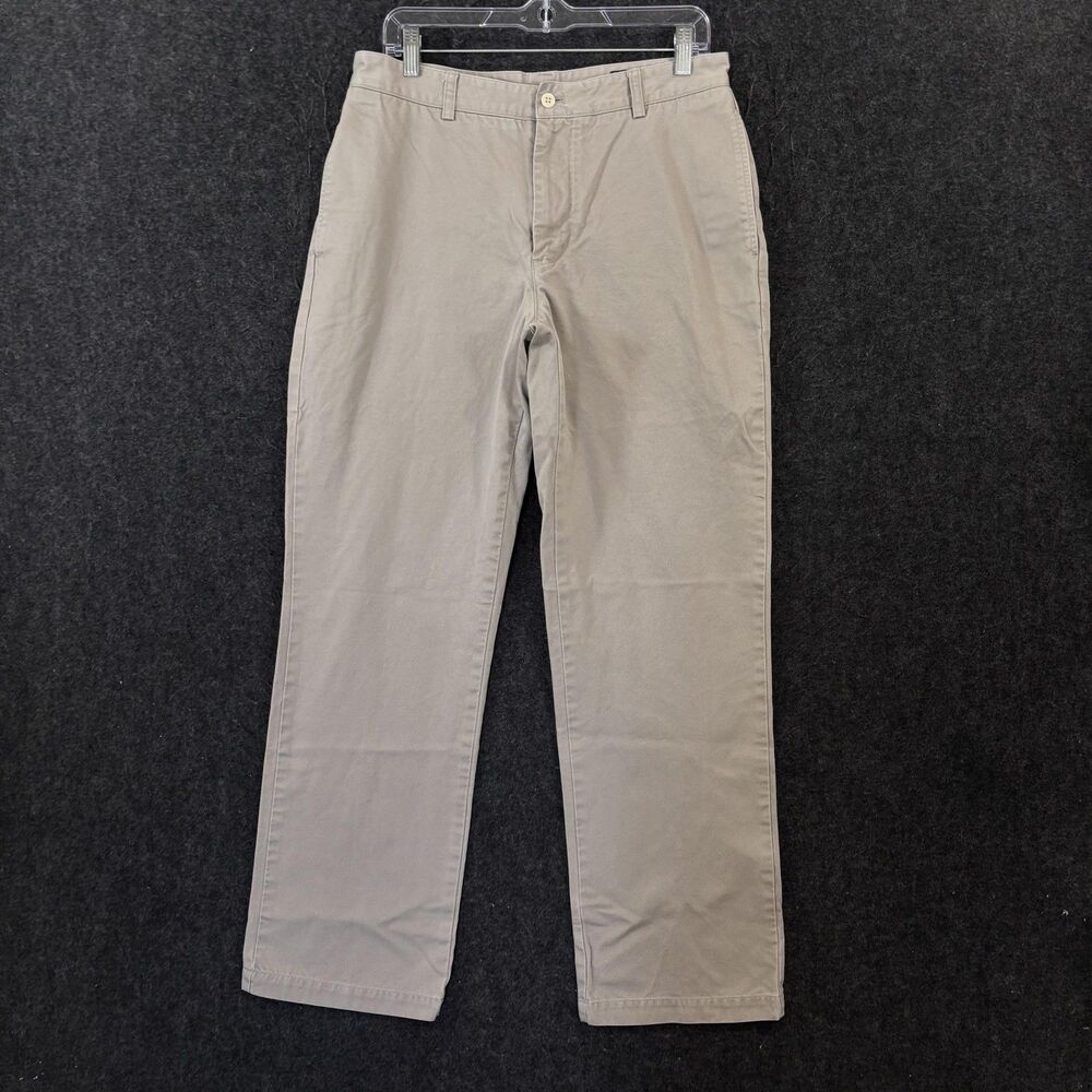 Vineyard Vines Club Pant Mens 32x31 Khaki Cotton Chino Flat Front Casual Canvas
